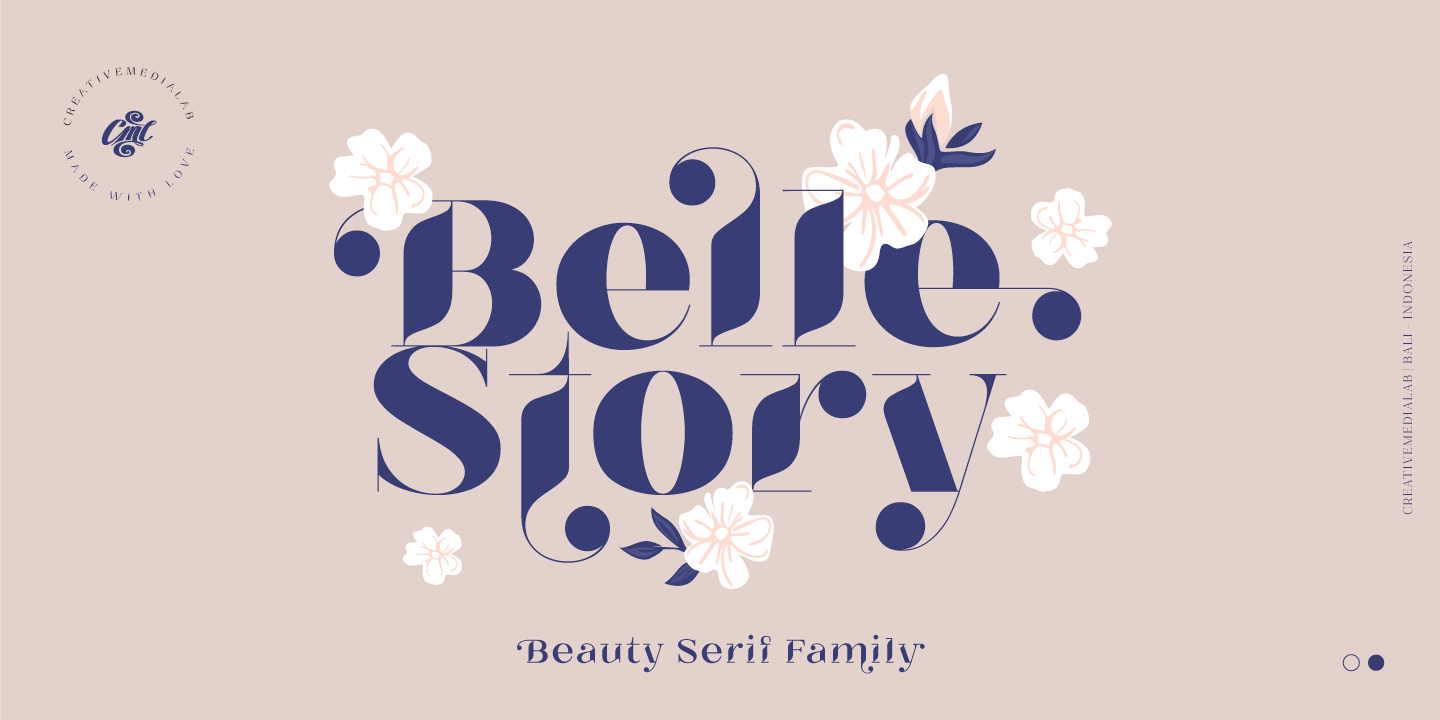 Пример шрифта Belle Story Display Extra Bold